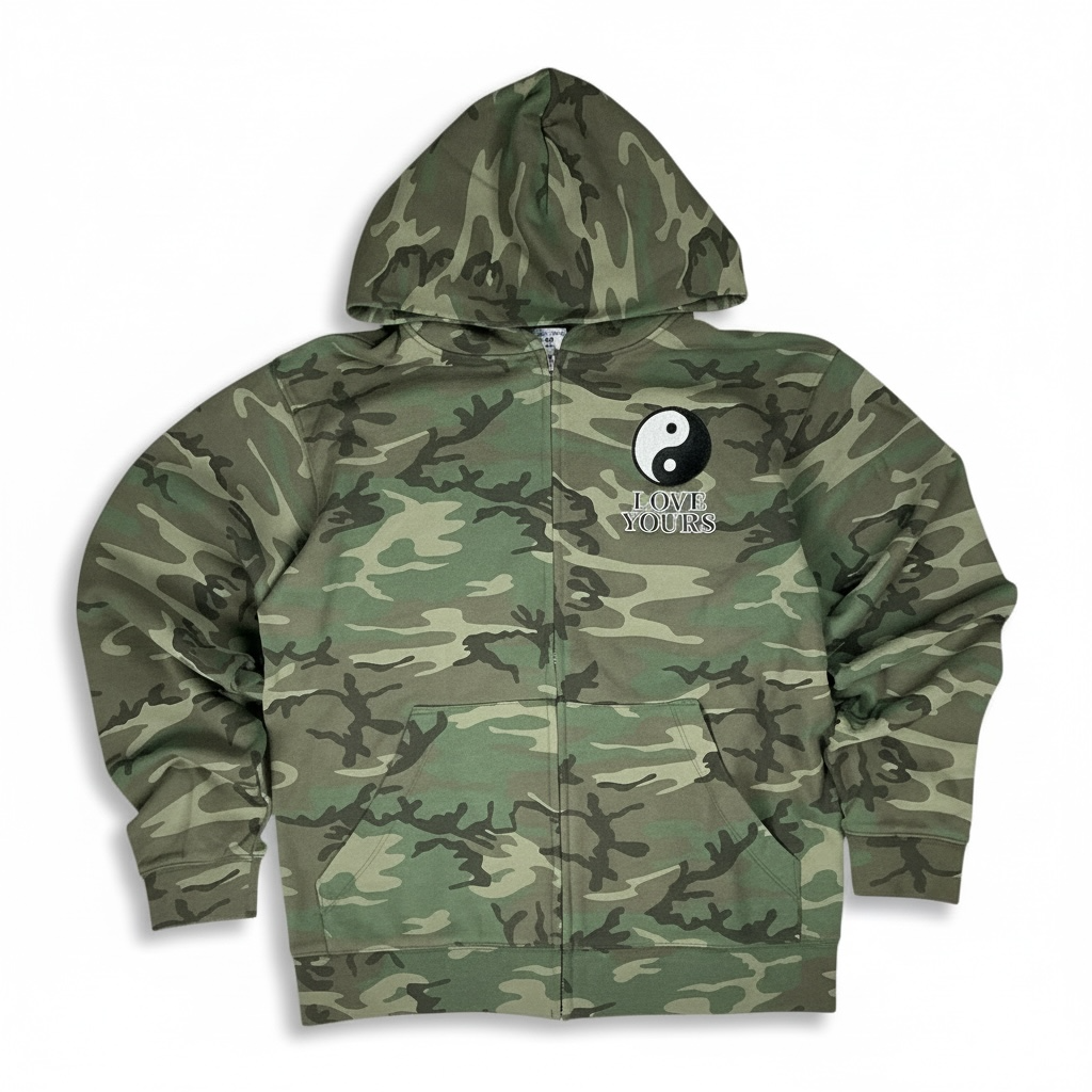 Camo Yin&Yang Zip-Up